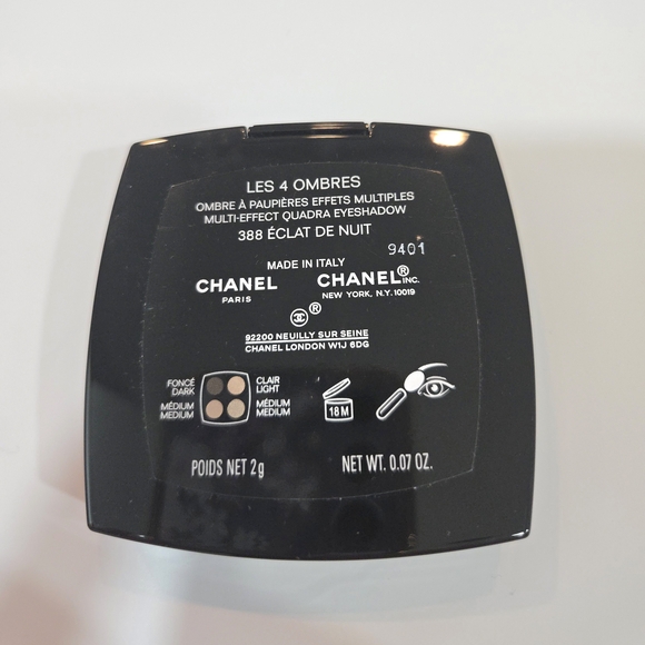 CHANEL LIMITED EDITION 388 ECLAT DE NUIT Les 4 Ombres  Eyeshadow Pallet  New - Picture 9 of 12